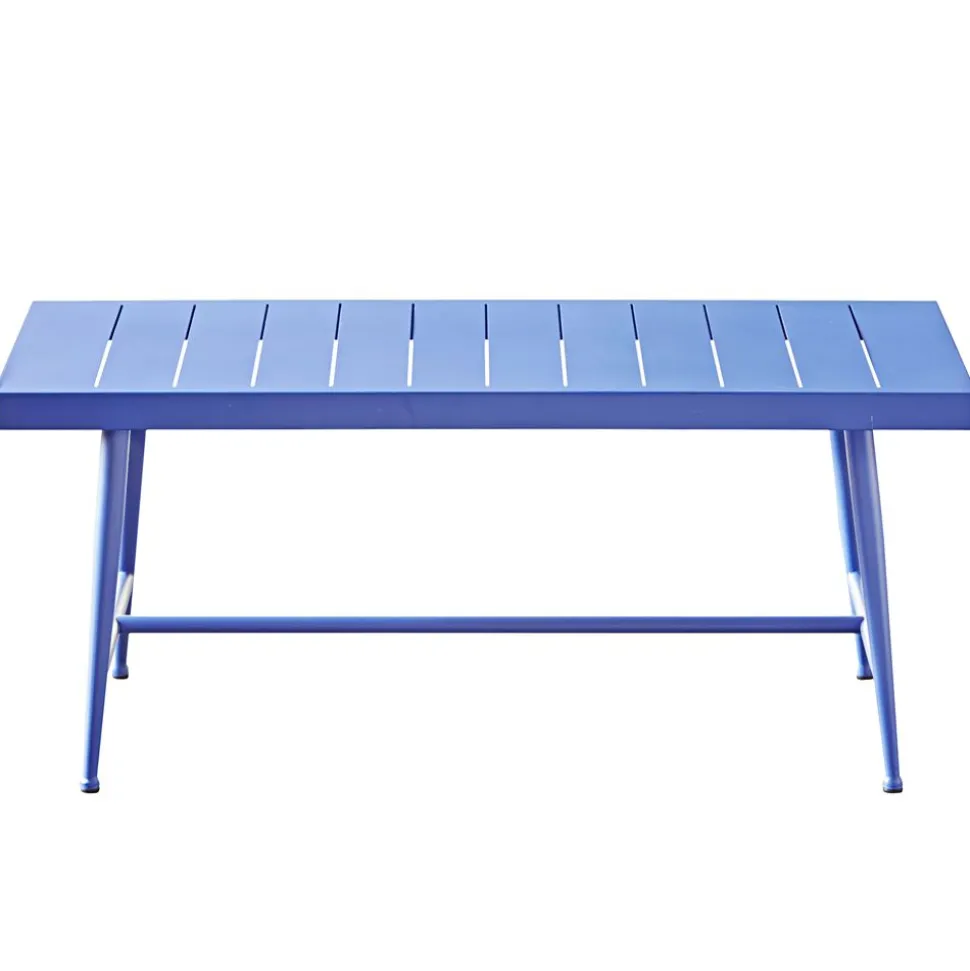 Becquet Banc en métal bleu