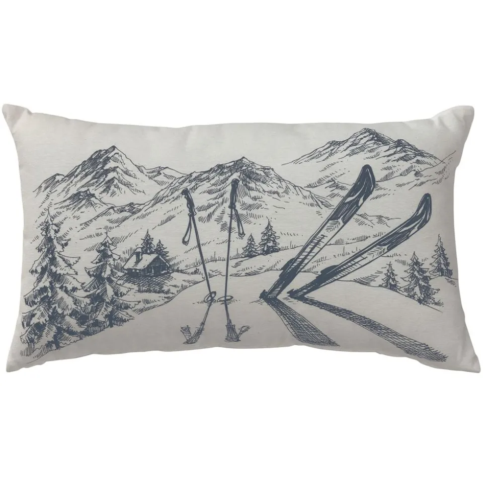 Becquet Coussin motif montagne