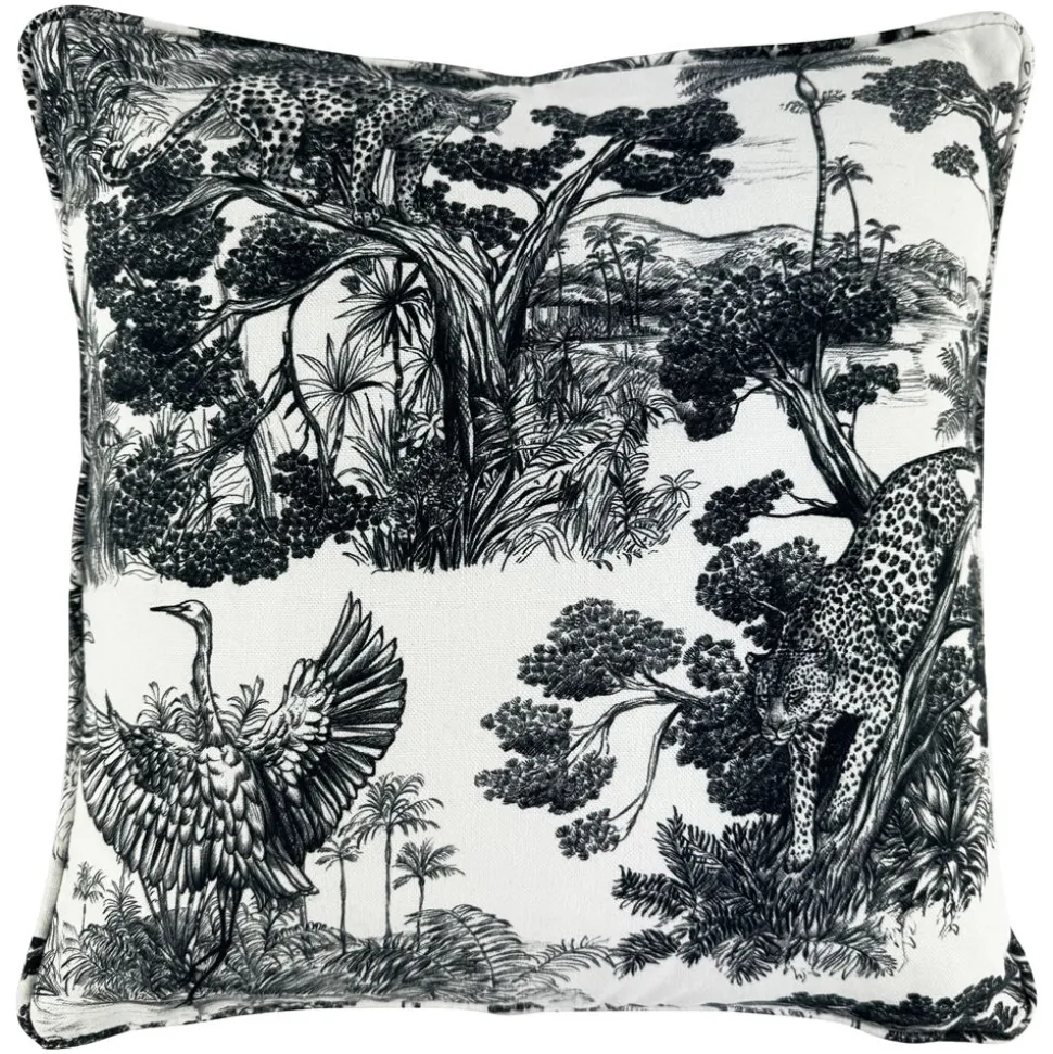 Becquet Housse coussin motif jungle - CRÉATION THÉVENON