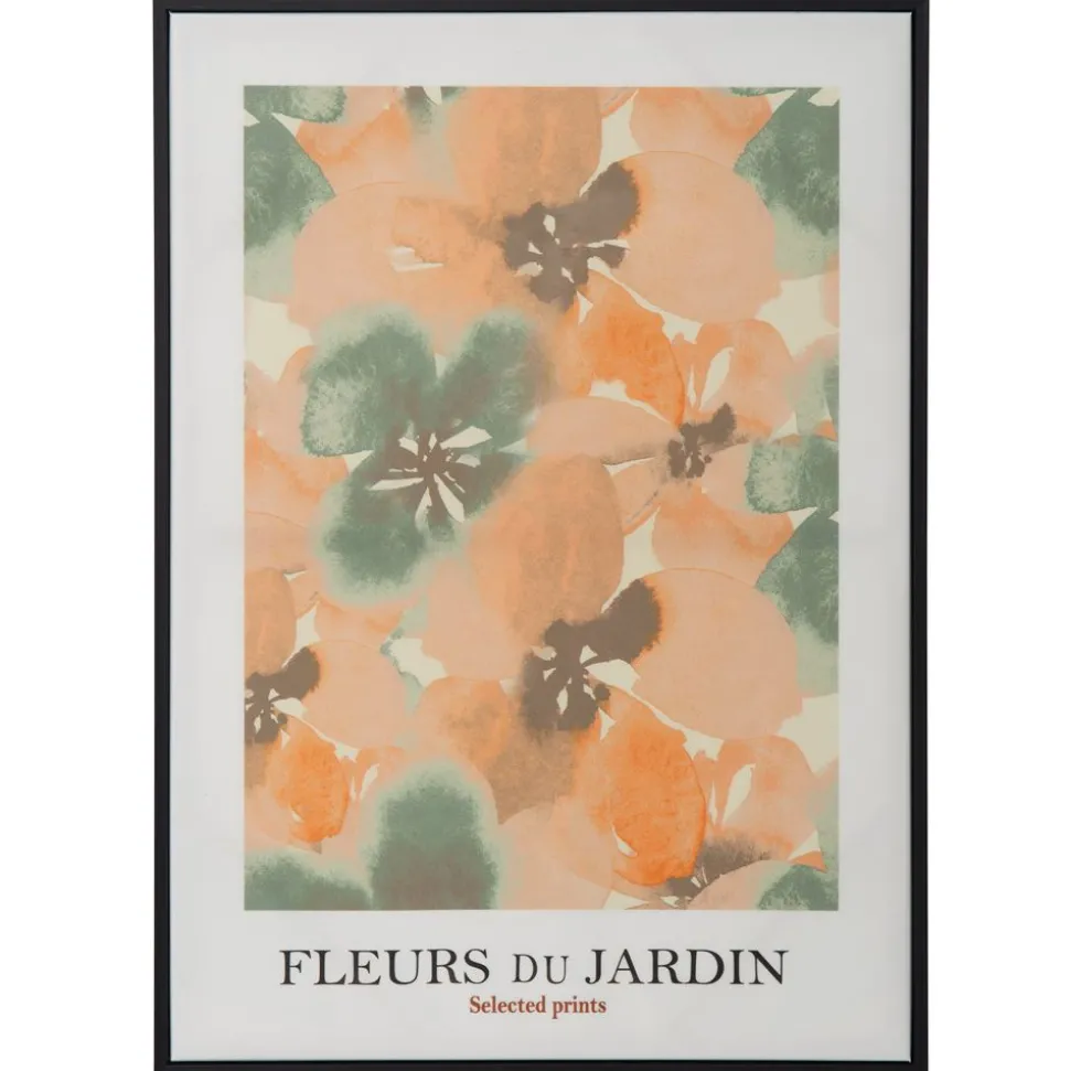 Becquet Illustration encadrée motif fleurs - CRÉATION