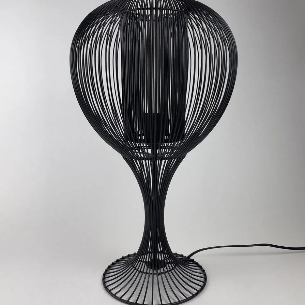 Becquet Lampe à poser en métal filaire