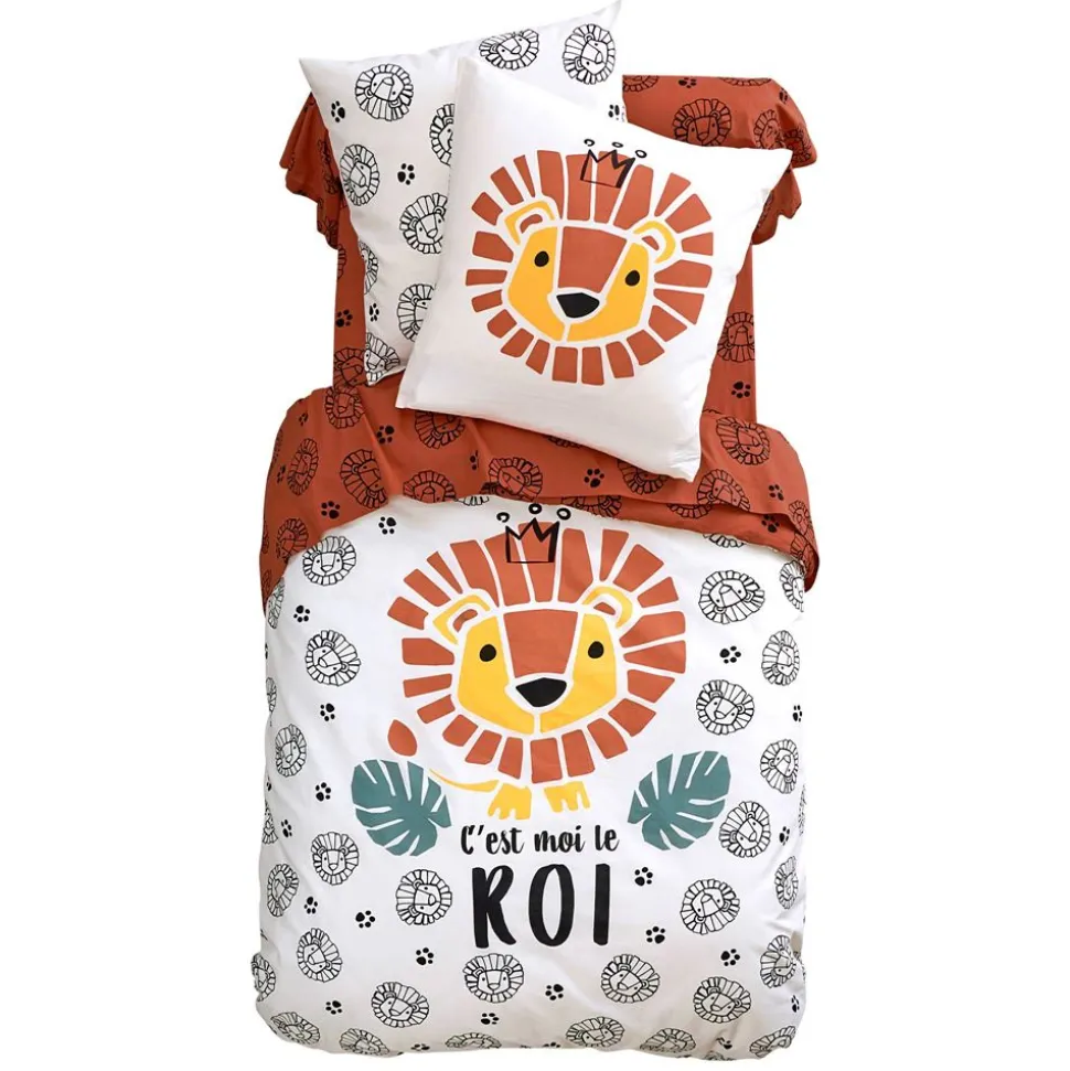 Becquet Linge de lit enfant motif lion