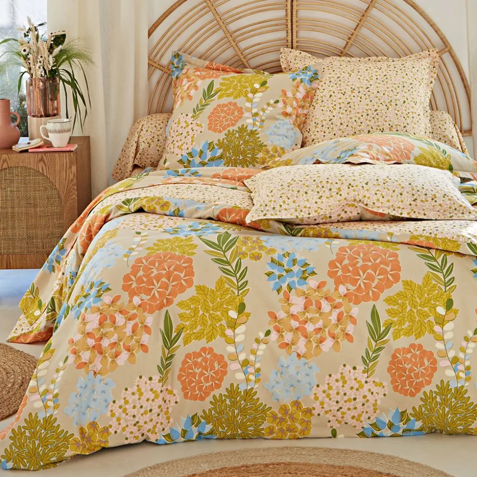 Becquet Linge de lit motif bouquet de fleurs - CRÉATION