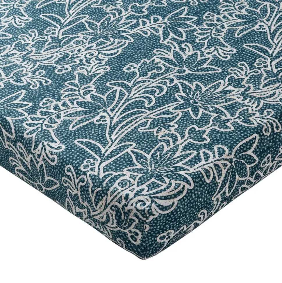 Becquet Linge de lit motif fleurs noires - CRÉATION