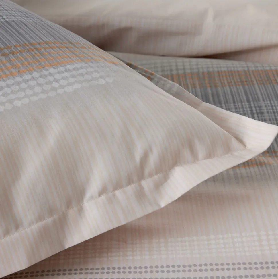 Becquet Linge de lit percale fines rayures