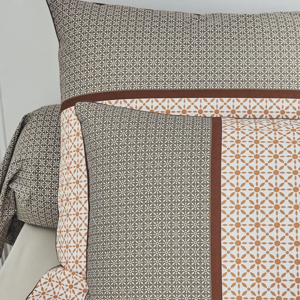 Becquet Linge de lit percale micromotifs géométriques