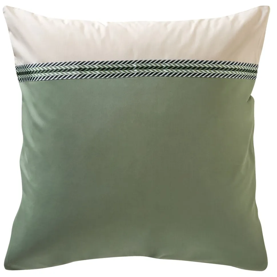 Becquet Linge de lit percale parements et galon