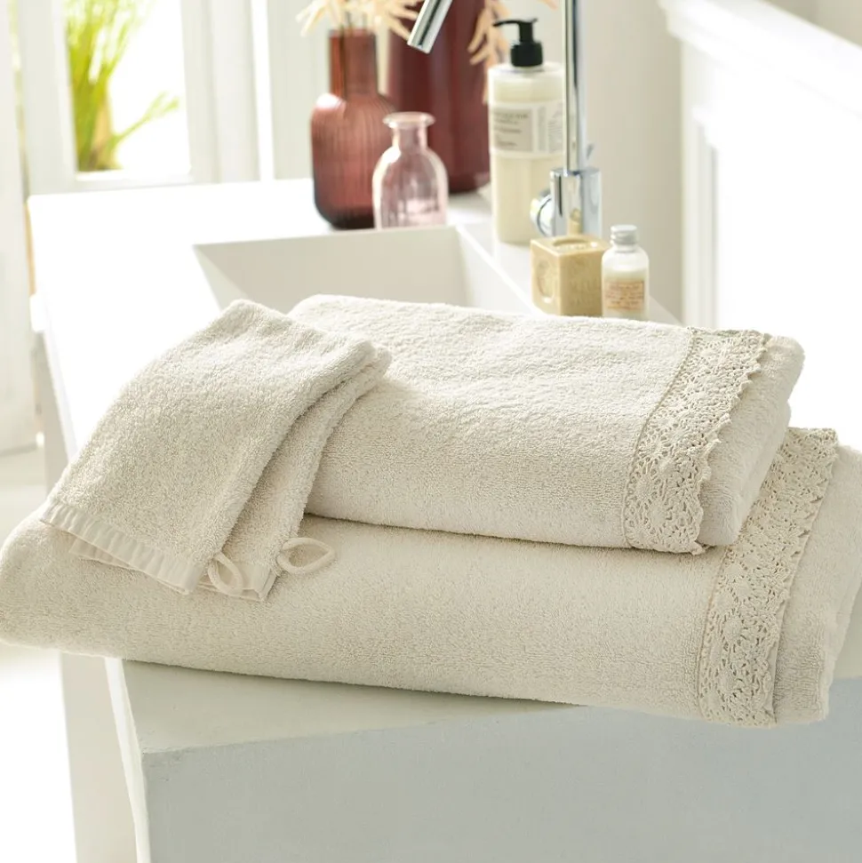 Becquet Linge de toilette liteau macramé - CRÉATION - 480 g/m²