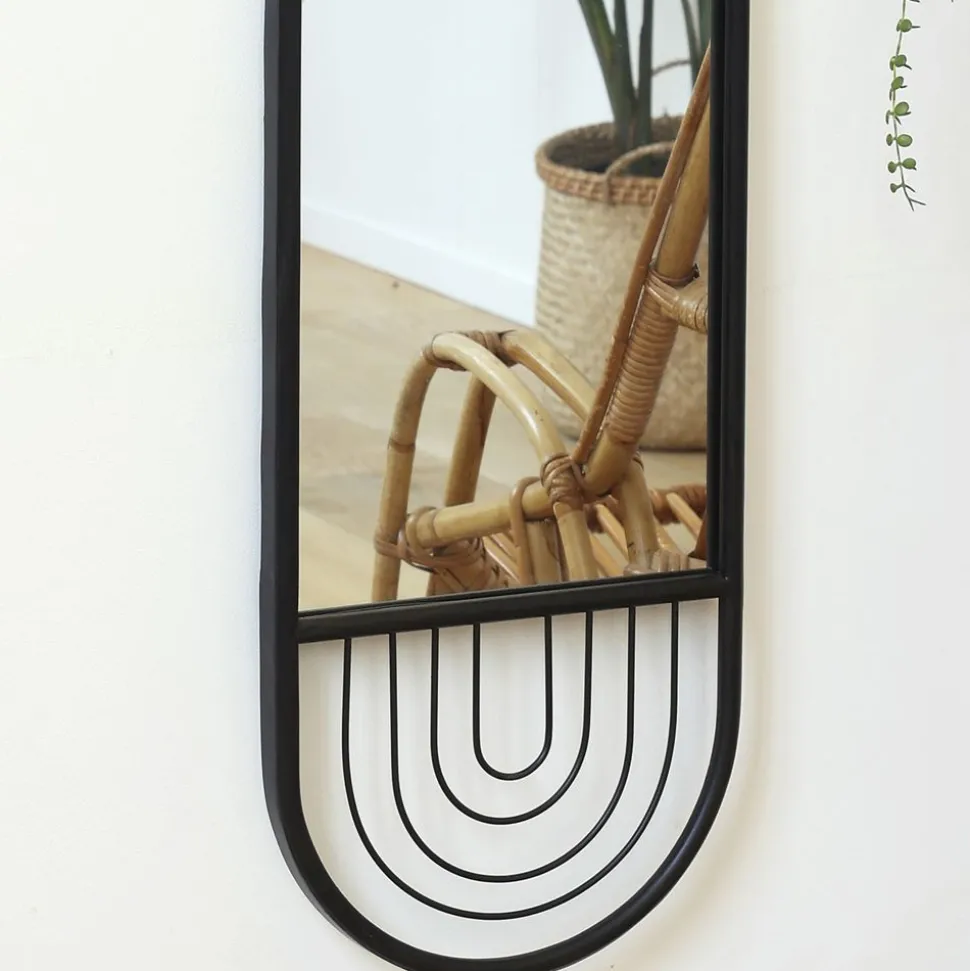 Becquet Miroir long en métal