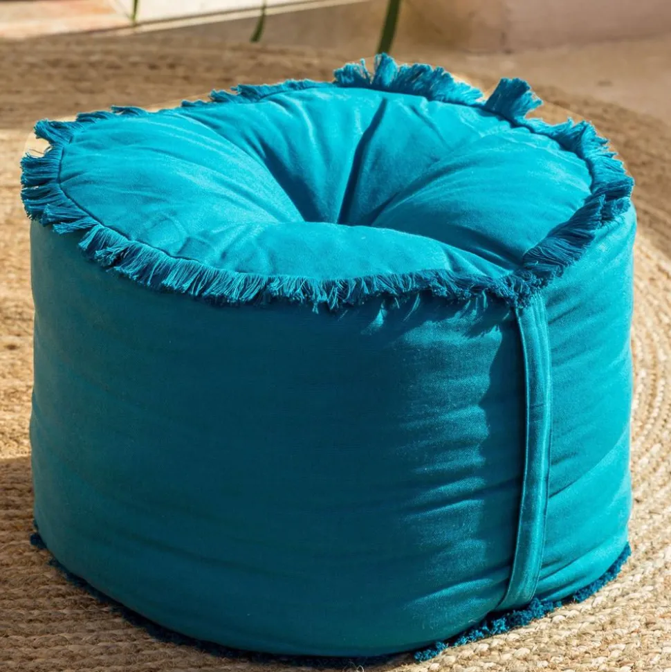 Becquet Pouf frangé