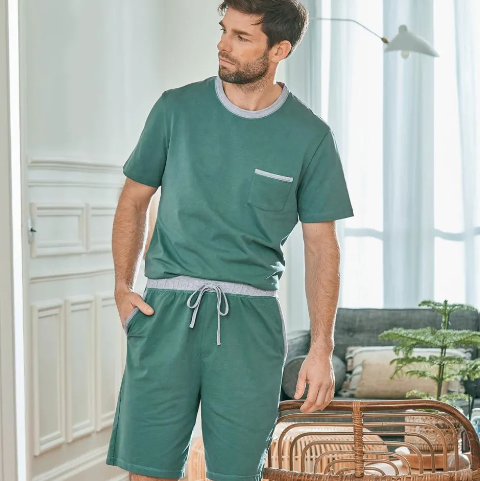 Homme Becquet Pyjama short homme uni - CRÉATION