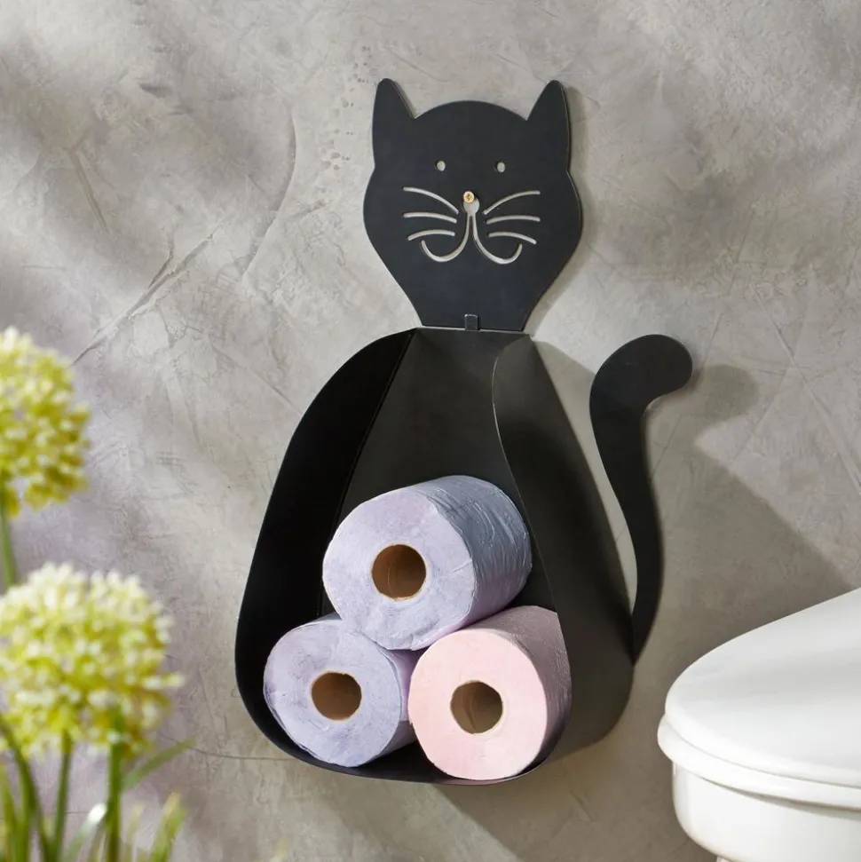 Becquet Rangement papier toilette chat