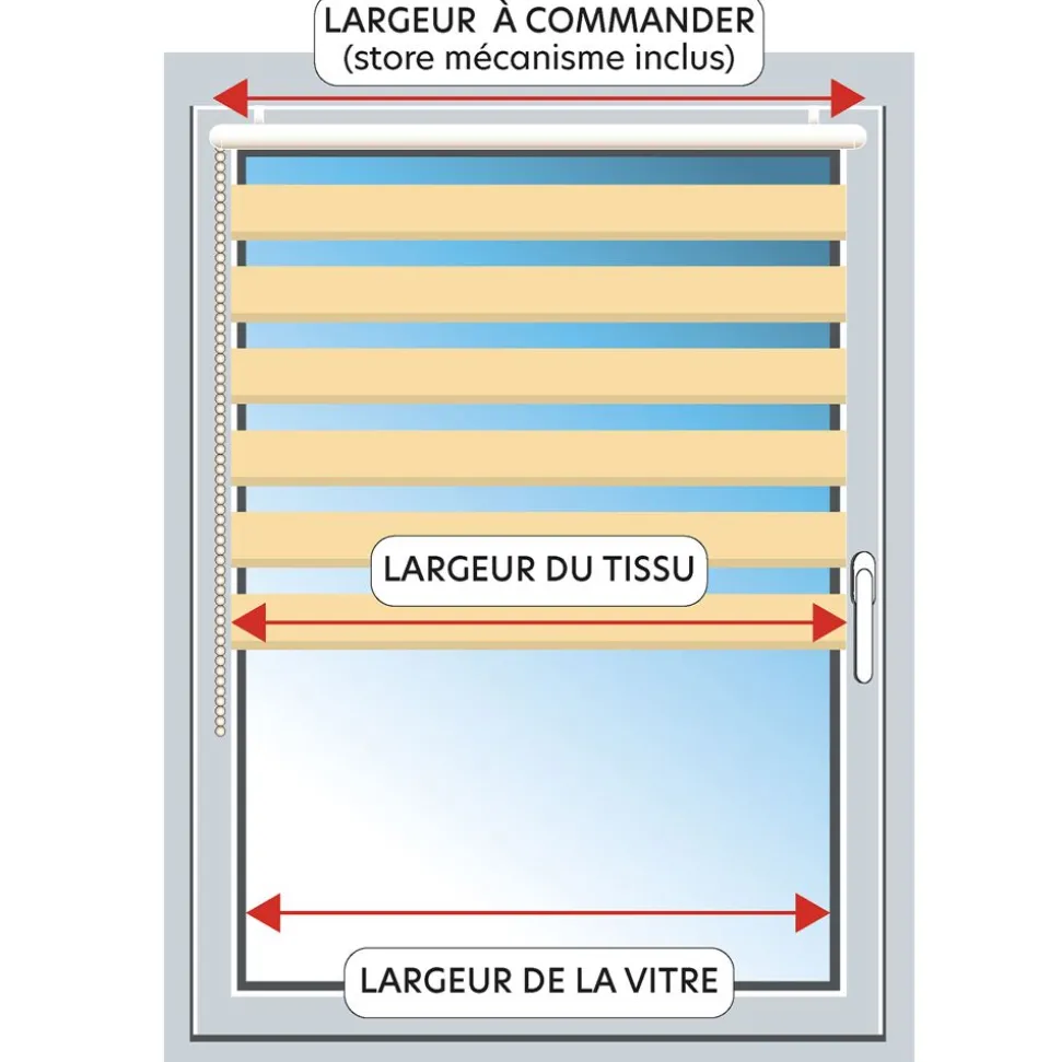 Becquet Store enrouleur automatique jour/nuit - tamisant/occultant