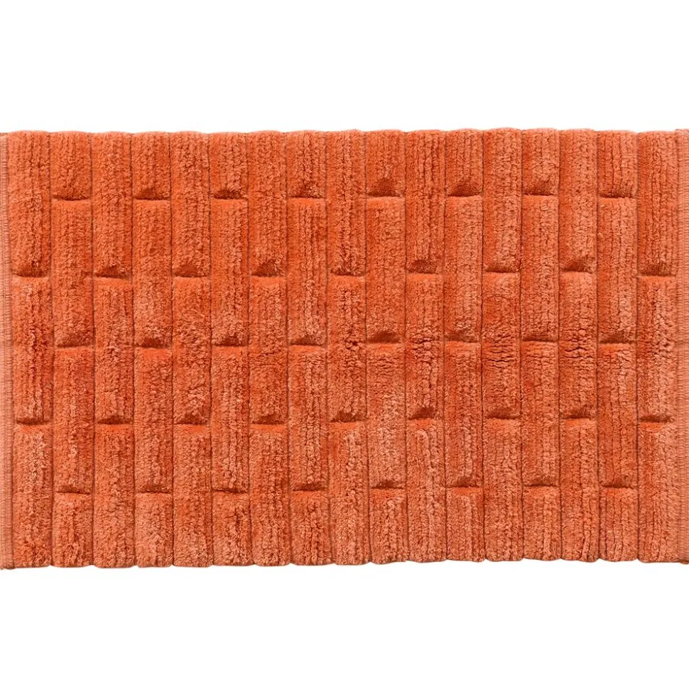 Becquet Tapis de bain en coton antidérapant motif briques