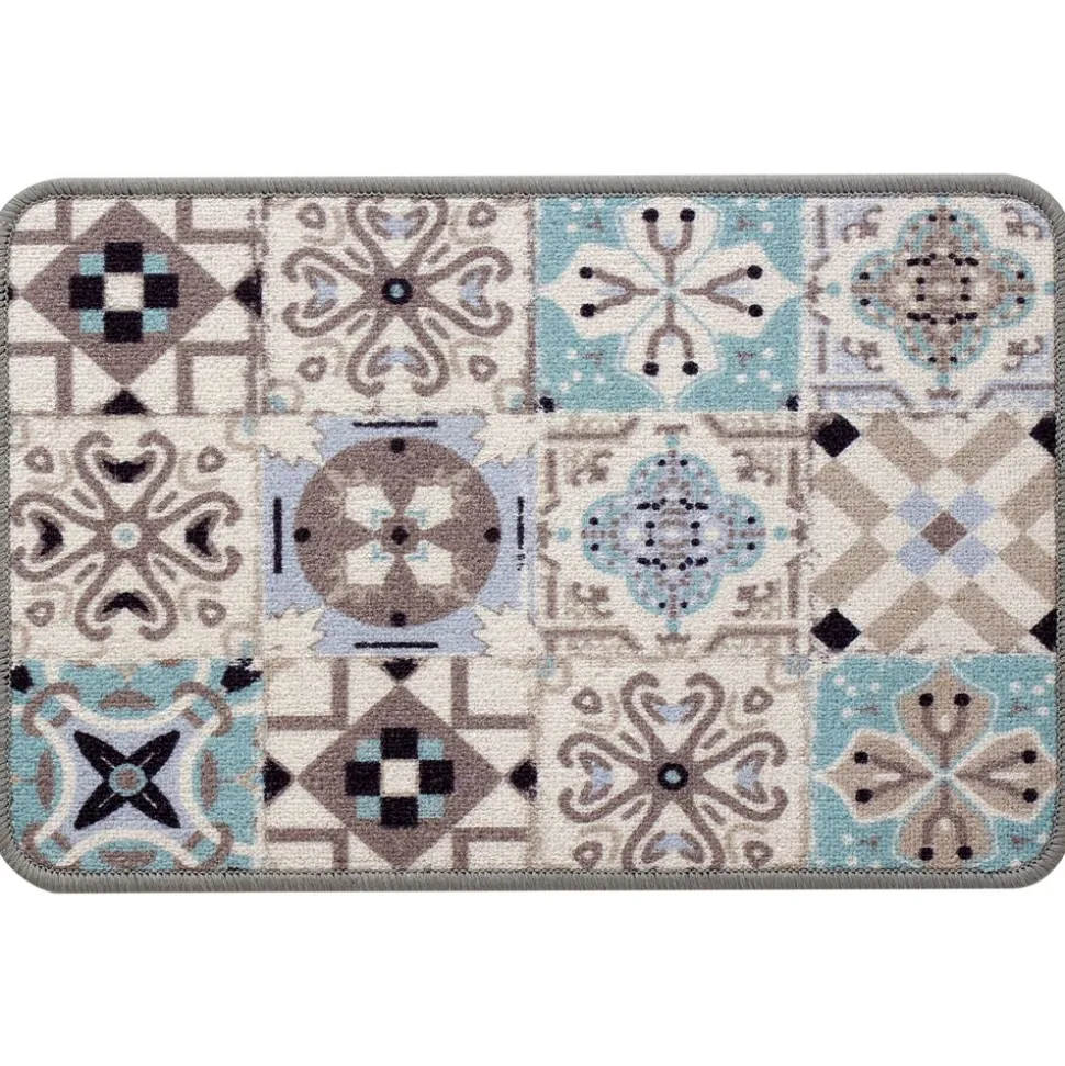 Becquet Tapis de cuisine motif carreaux de ciment