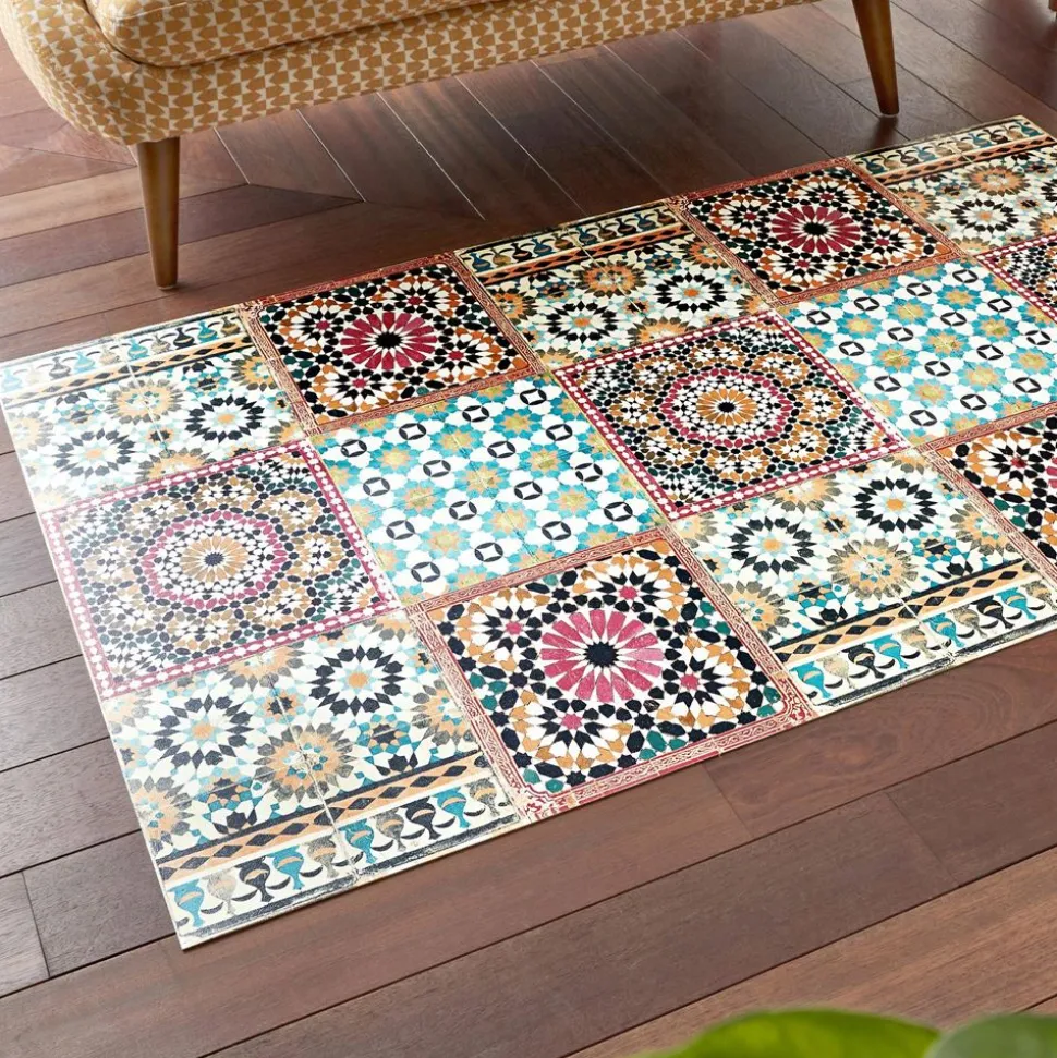 Becquet Tapis vinyle effet mosaïque