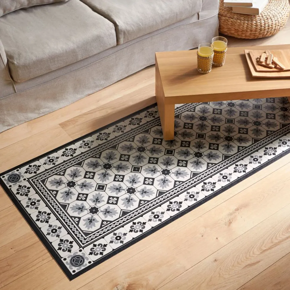 Becquet Tapis vinyle style carreaux de ciment